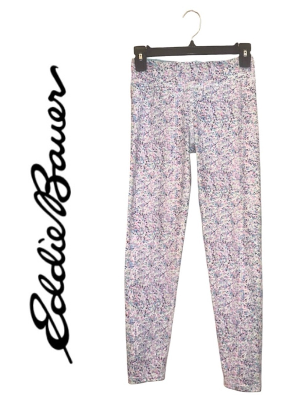 EDDIE BAUER Multi Dot Speckled Leggings Athleisure Sporty Active Girl L 14/16